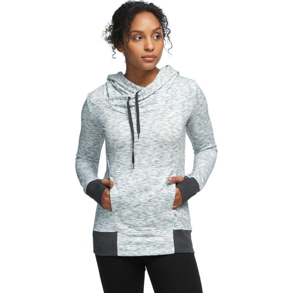 Stoic Heather Gray Cowl-Neck Pullover Hoodie Sweatshirt - Sz Small